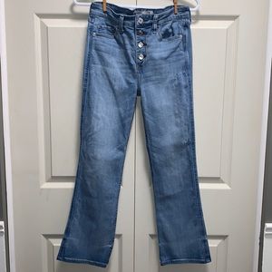 Abercrombie & Fitch Cropped Flare High Rise Jeans
